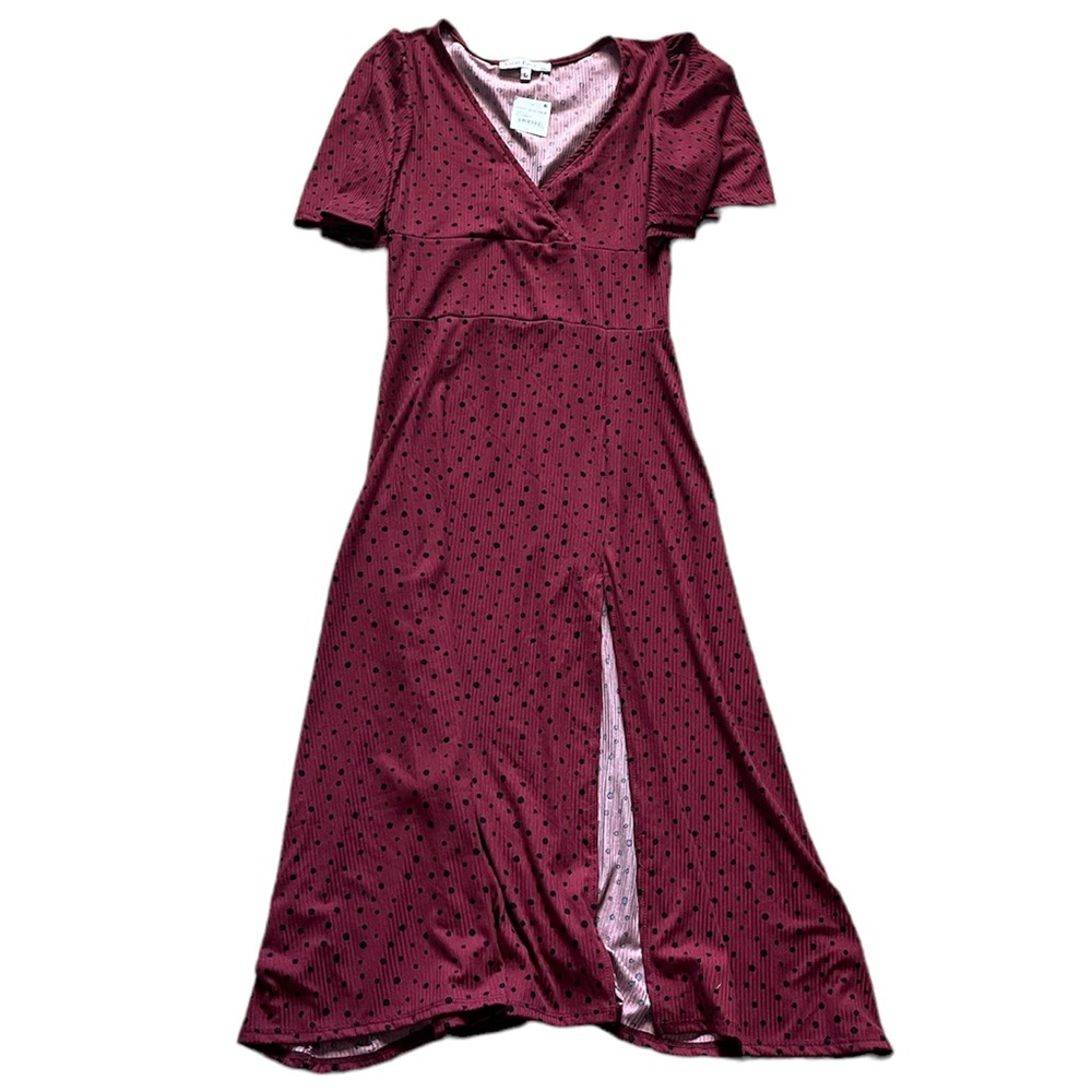 Velvet Torch | Flutter Sleeve Midi Dress